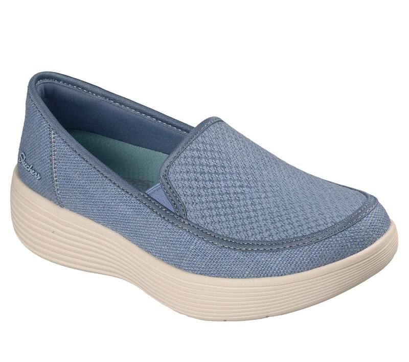 スケッチャーズ レディース シューズ サンダル リラックスフィット Skechers Relaxed Fit WomenslipOn Arch Fit Walking Shoes Blue ブルー