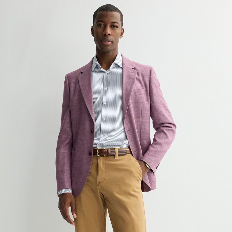 ナウティカ レディース アウター ジャケット・ブルゾン コート Mens Nautica ModernFit Basket Weave Sport Coat Mauve Structure