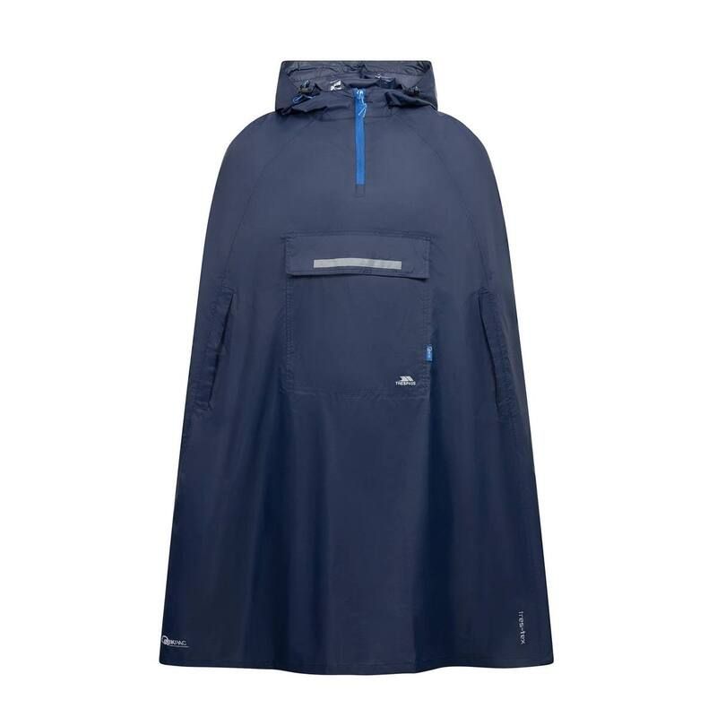 トレスパス レディース アウター ジャケット・ブルゾン Trespass Qikpac Unisex Hooded Waterproof Packaway Poncho Navy ネイビー