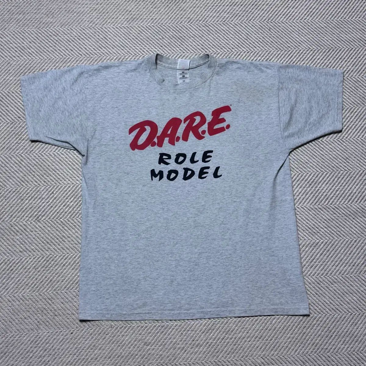 (XL) 90s ヴィンテージ DARE グレー Tシャツ WHOフルート 2