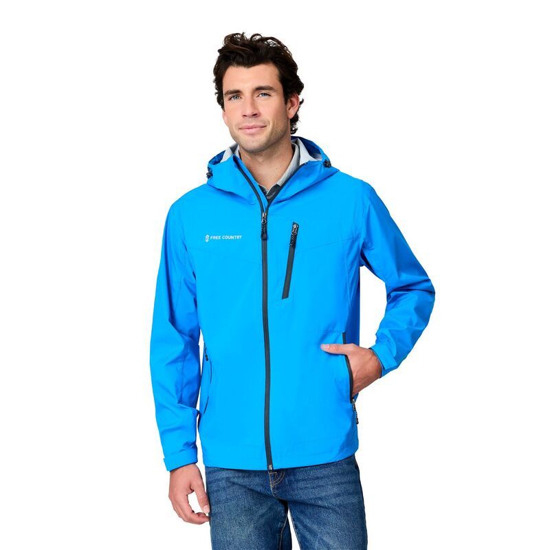 フリー カントリー レディース アウター ジャケット・ブルゾン Free Country Mens Hydro Lite X2O Status Rain Jacket Electric Blue ブル
