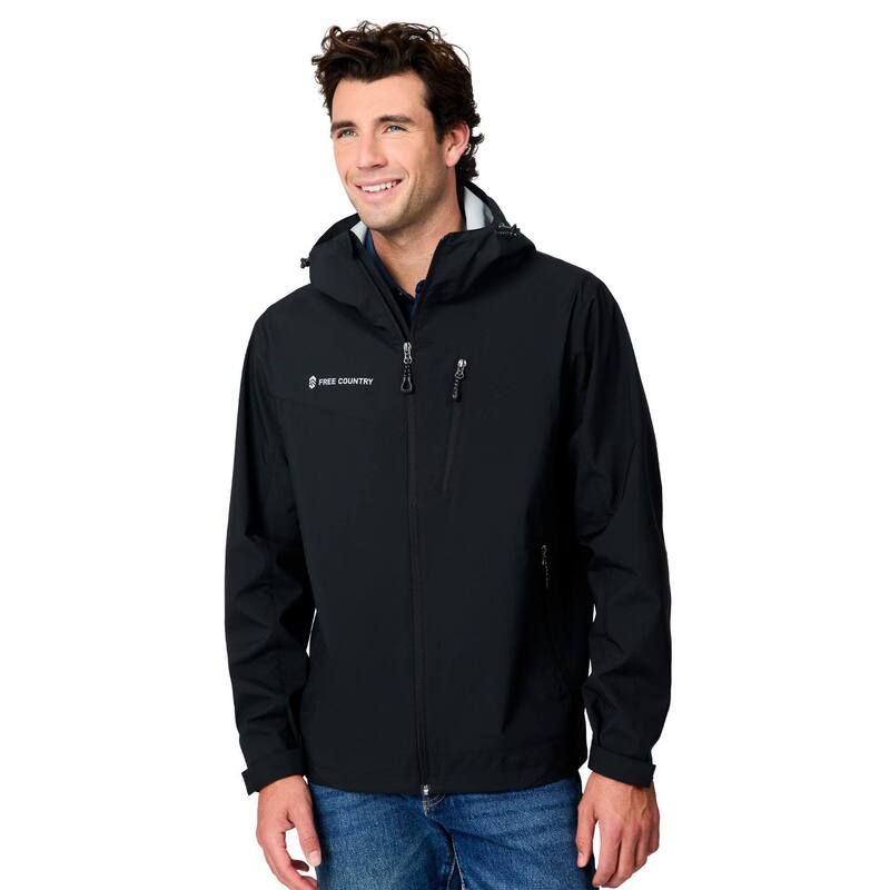 フリー カントリー レディース アウター ジャケット・ブルゾン Free Country Mens Hydro Lite X2O Status Rain Jacket Black ブラック