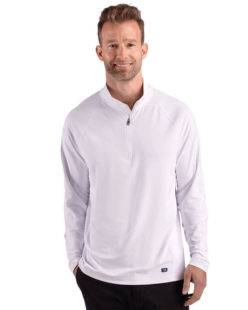 カッターアンドバック レディース アウター ニット・セーター ハーフジップ Cutter Buck Prospect Epiconfidence Recycled Textured Stretch M