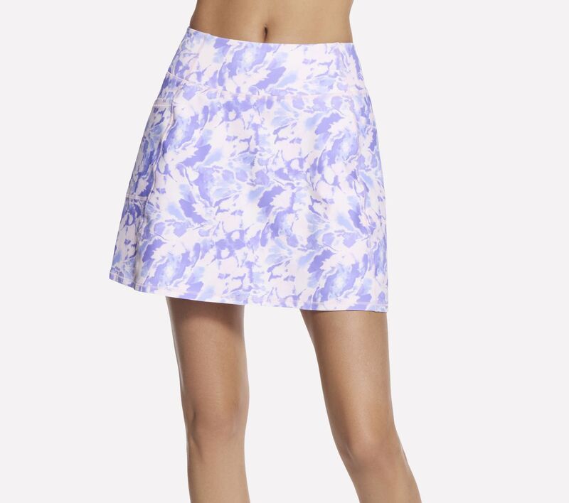 スケッチャーズ レディース ボトムスカート プリント Skechers GO FLEX Printed Skort Coastal Breeze