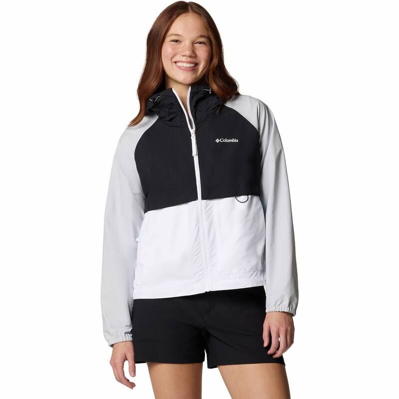 コロンビア レディース アウター ジャケット・ブルゾン Womens Columbia Spire Valley OmniSHIELD Windbreaker Jacket White Black G