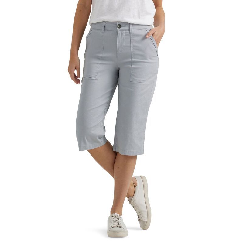 リー レディース ボトムス カジュアルパンツ Womens Lee Flex to Go Utility Skimmers Material Gray グレー