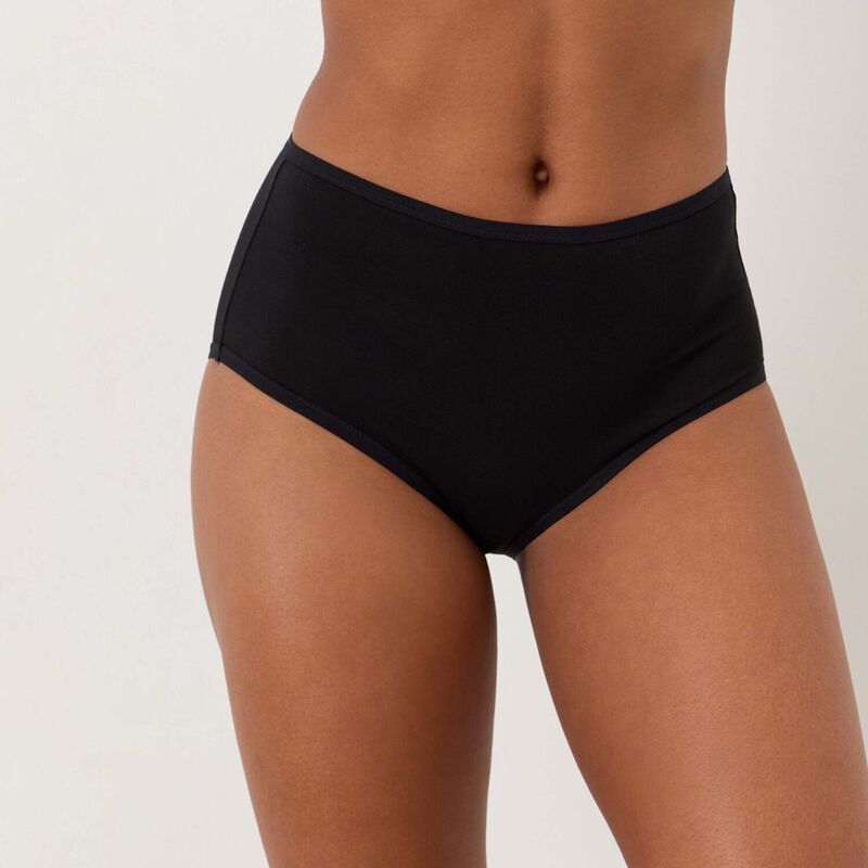 パクト レディース アンダーウェア パンツ コットン Pact Everyday High Rise Brief 5Pack Made with Organicotton Black ブラック