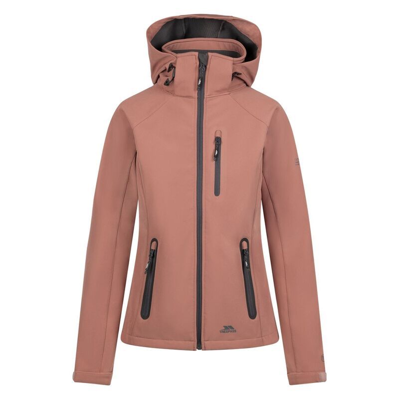 トレスパス レディース アウター ジャケット・ブルゾン Trespass WomensLadies Bela II Waterproof Soft Shell Jacket Clay