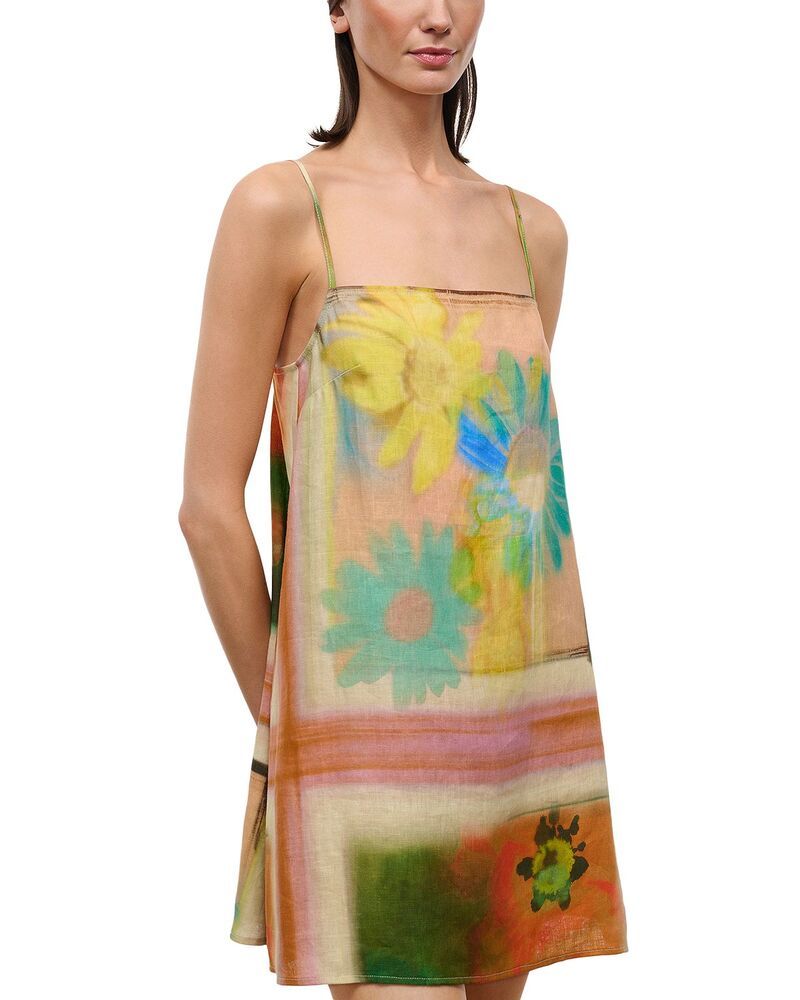 スタウド レディース トップス ワンピース ミニ リネン STAUD Laura Linen Mini Dressuperbloom