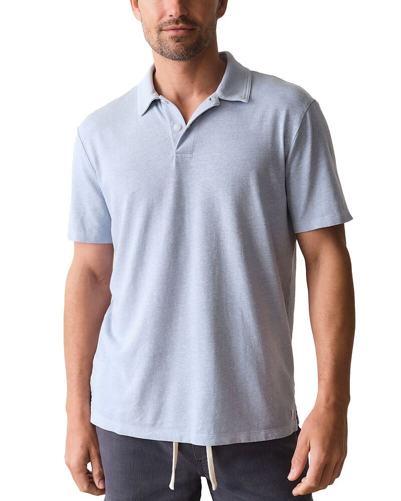 マリーン レイヤー メンズ トップス ポロシャツ Marine Layer Soft Chambray Resort Polo Shirt Chambray