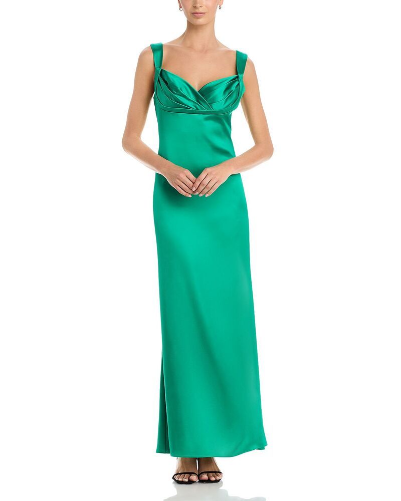 エリザジェイ レディース トップス ワンピース Eliza J Bustier Sheath Gown Green グリーン