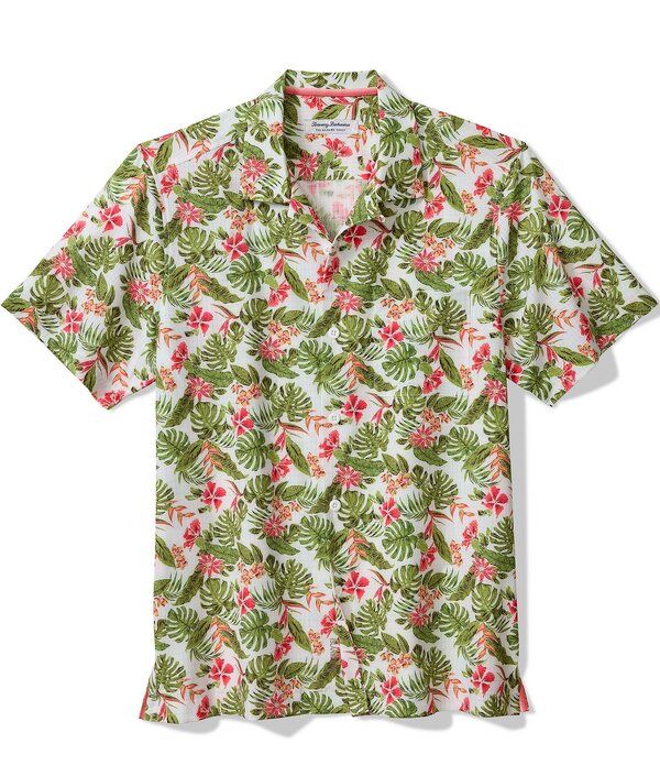 トッミーバハマ メンズ トップス シャツ Tommy Bahama Coast Wild Grove Short Sleeve Woven Camp Shirt Cloud