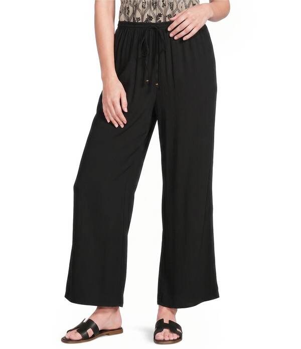 アンジー レディース ボトムス カジュアルパンツ ワイドレッグ Angie Drawstring Wide Leg Pant Black ブラック