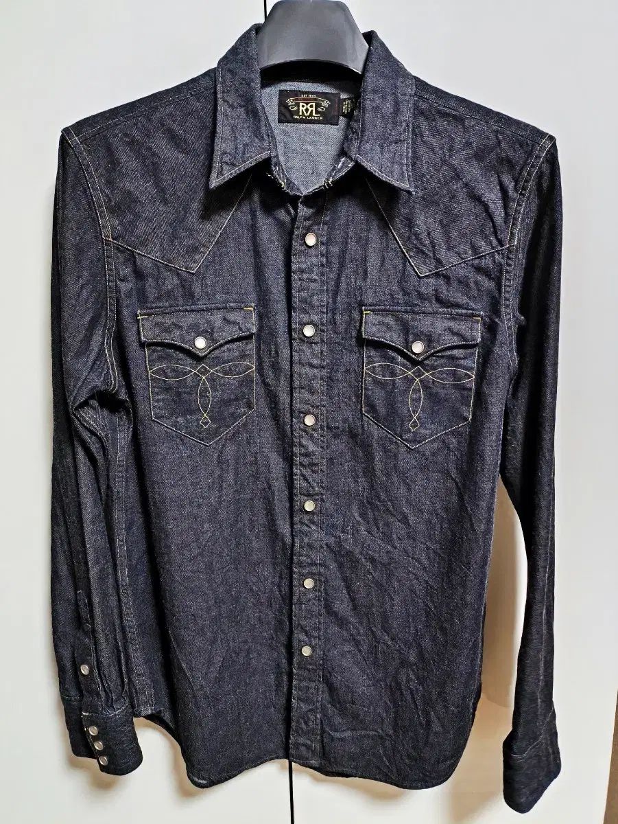 M RRL(ダブルアールエル) Indigo Denim ウエスタンシャツ