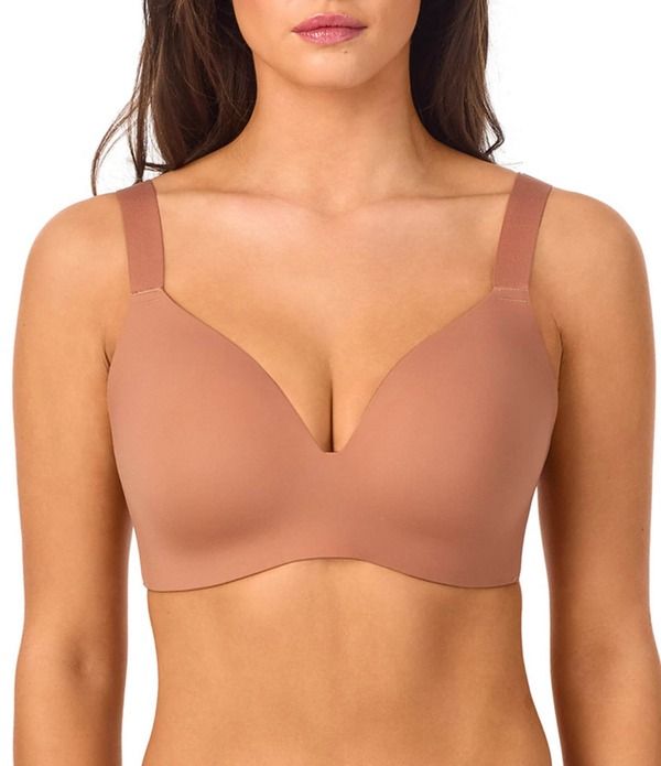 レミステレー レディース アンダーウェア ブラジャー Le Mystere Smooth Shape 360 Smoother Wireless Contour Bra Caramel