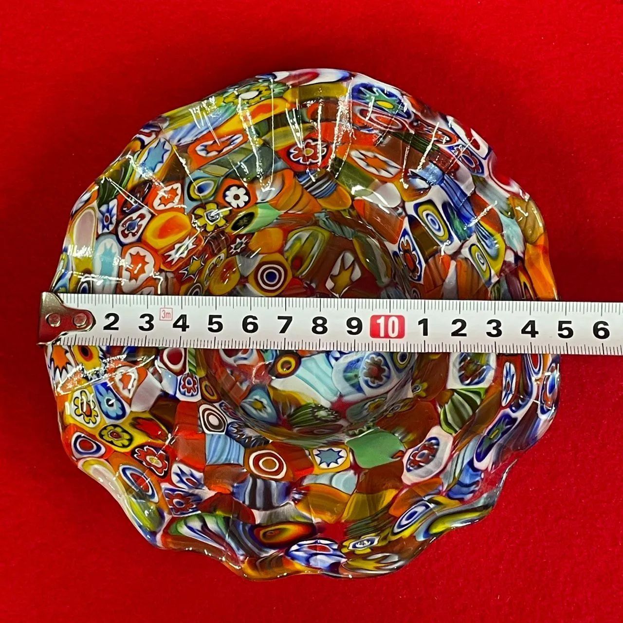 MURANO ムラーノ ベネチアンガラス ミルフィオリ アートボウル 小皿