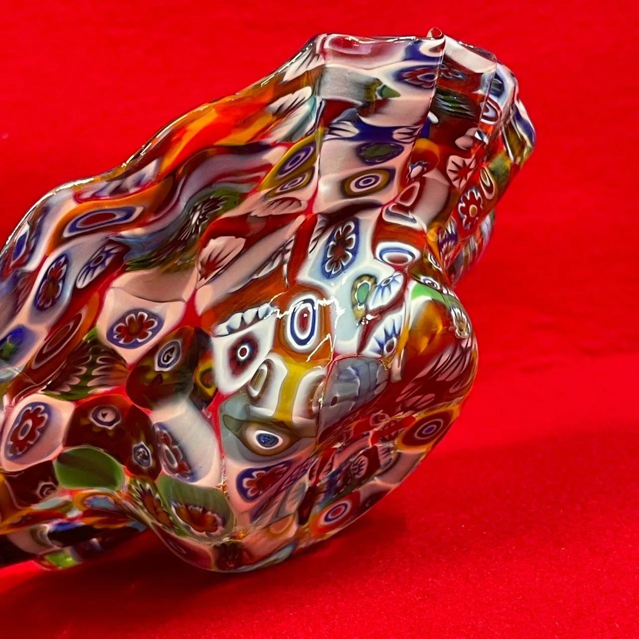 MURANO ムラーノ ベネチアンガラス ミルフィオリ アートボウル 小皿
