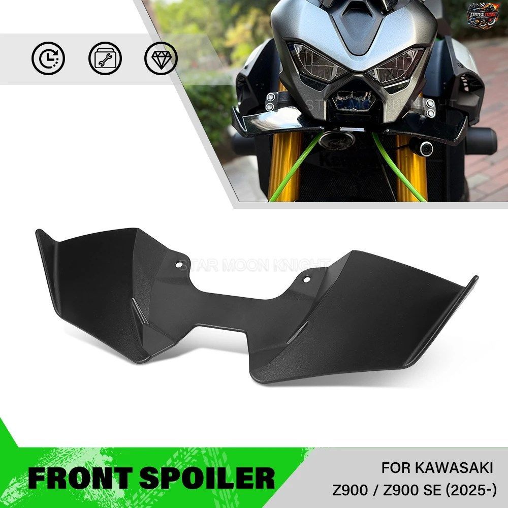 カワサキ Z900 Z900SE 2025- 用モーターサイクルフロントスポイラースポーツダウンフォースネイキッドフロントスポイラーエアロダイナミッ