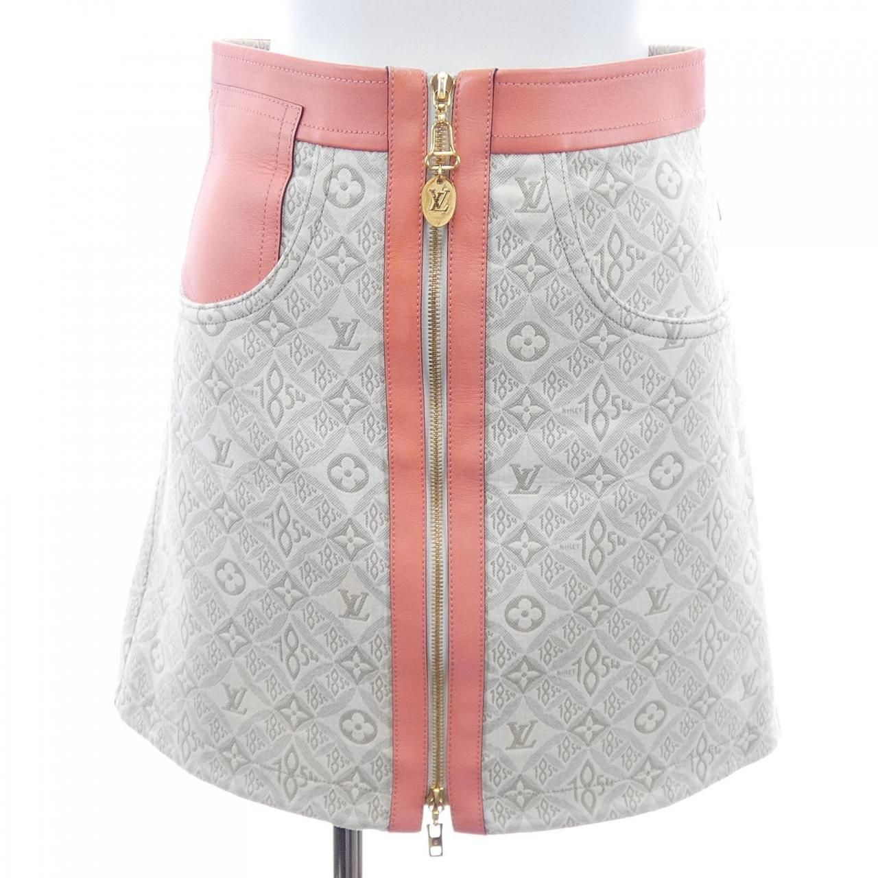 ルイヴィトン LOUIS VUITTON SINCE1854 コントラストトリム FMSK68J77 スカート