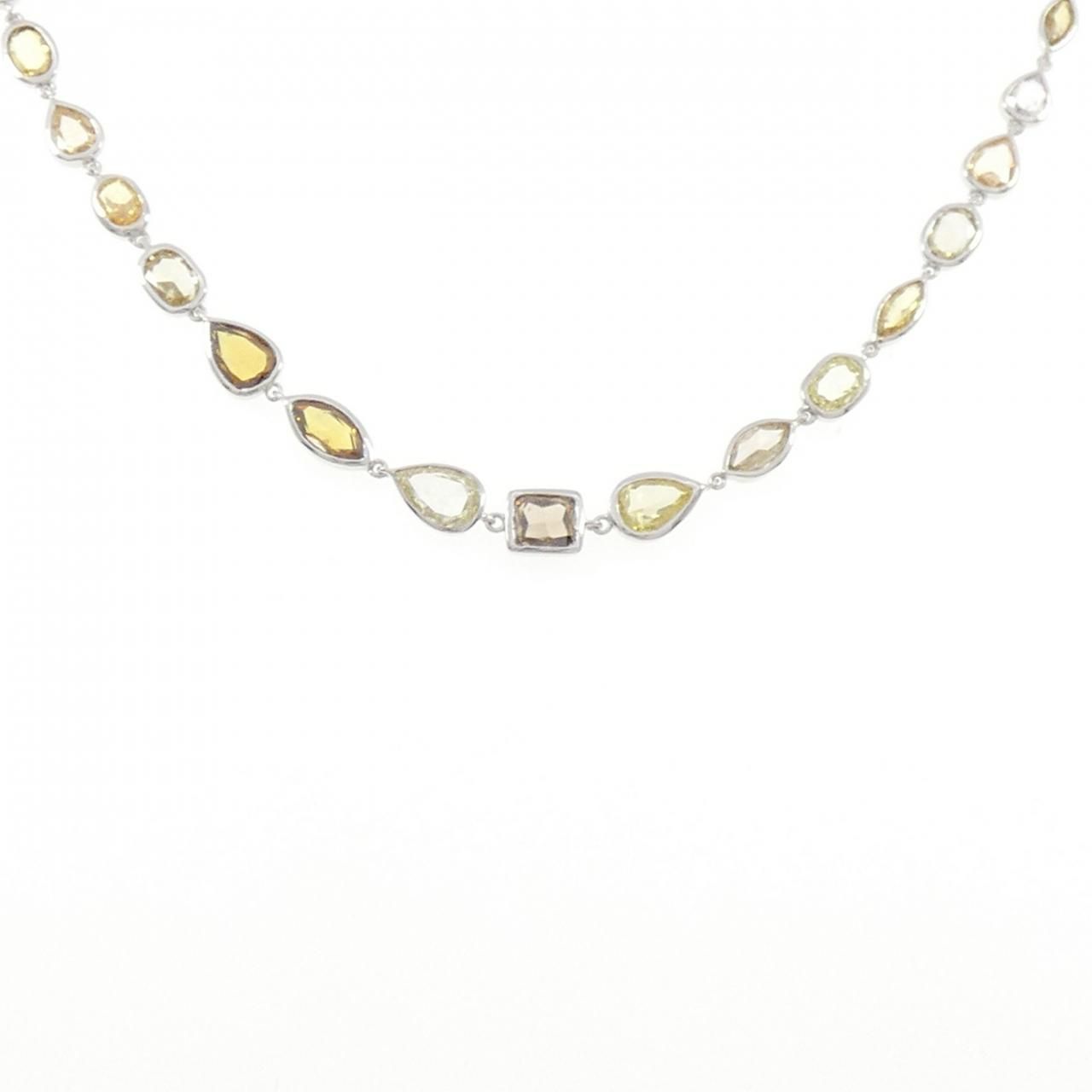 K18WG ダイヤモンド ネックレス 10.17CT