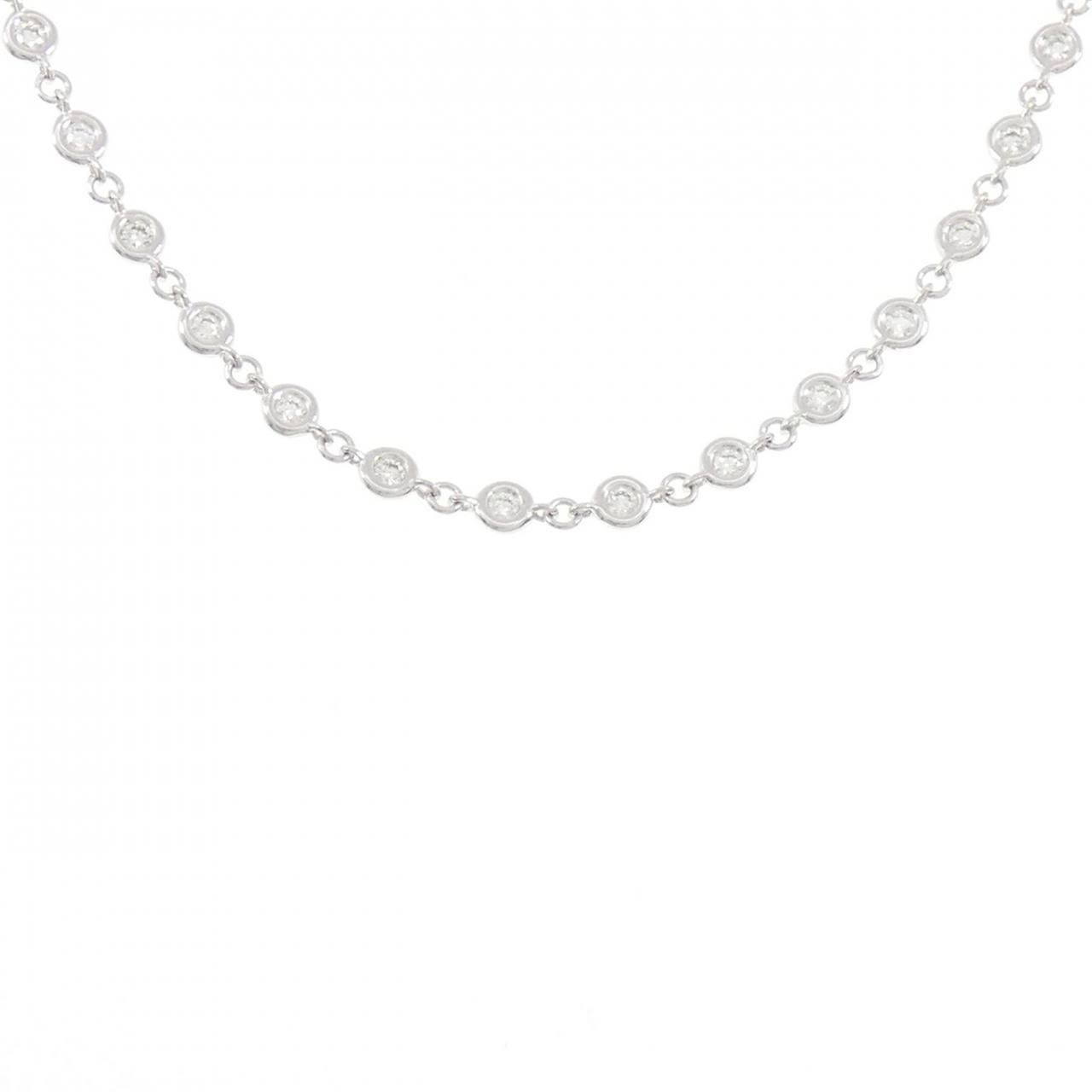 K18WG ダイヤモンド ネックレス 1.89CT