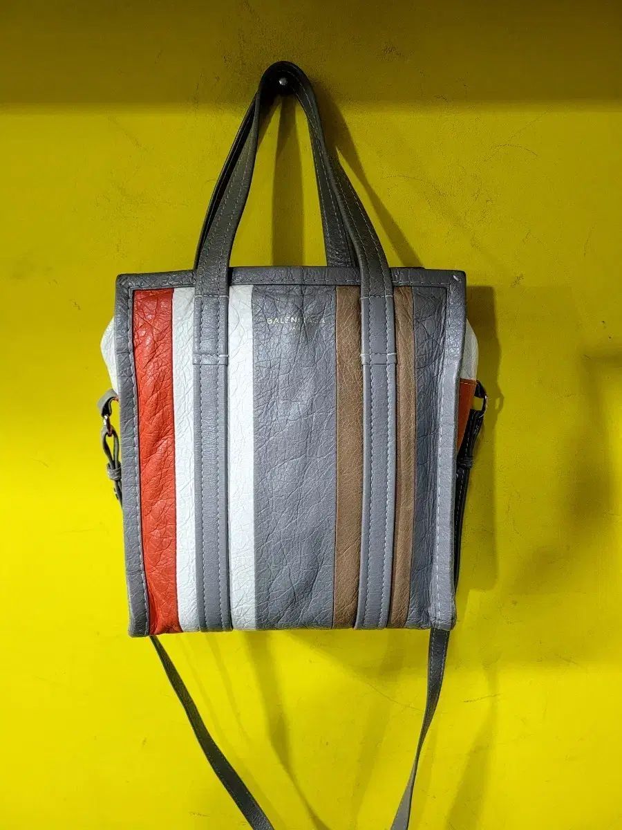 正規品 バレンシアガ MULTI ストライプ ラムスキン Harper's BAZAAR バッグ