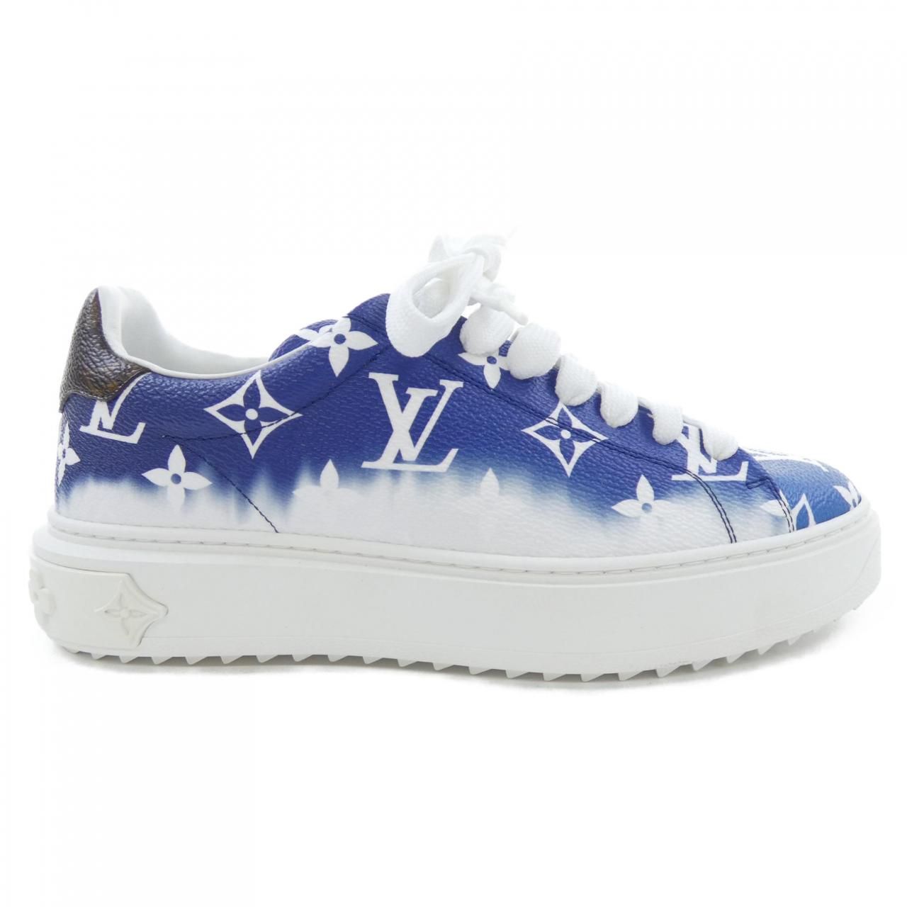 ルイヴィトン LOUIS VUITTON パテントモノグラムキャンバス LV エスカル タイムアウトライン スニーカー