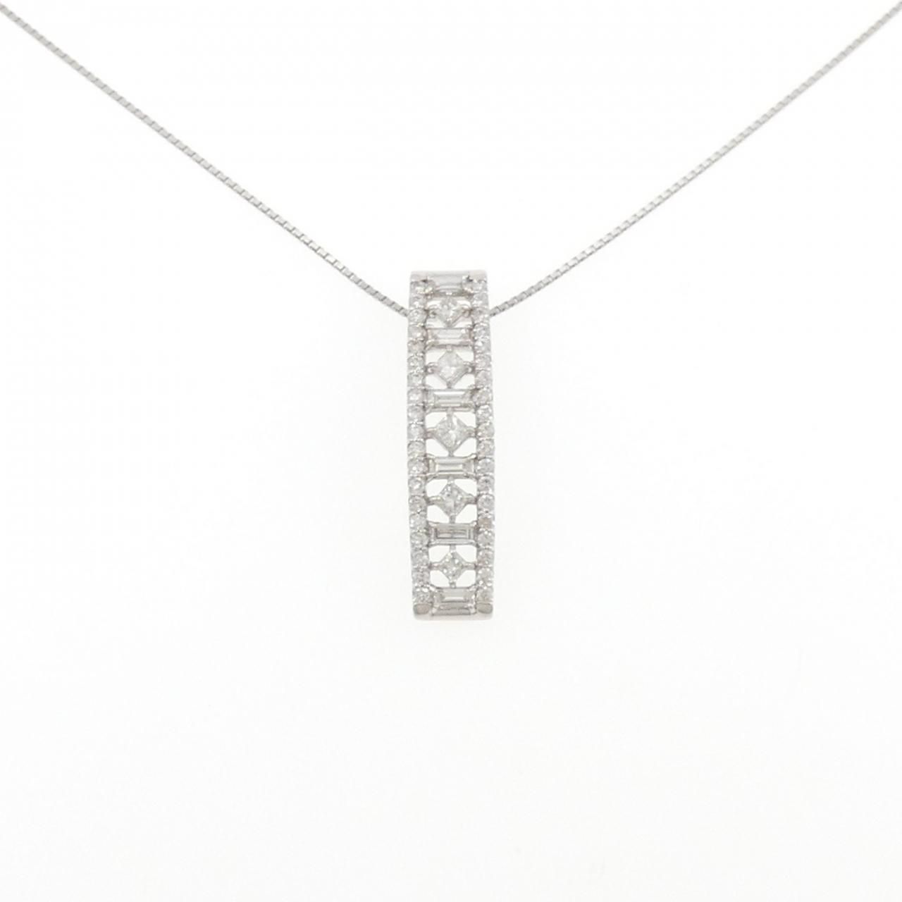 PT900/PT850 ダイヤモンド ネックレス 0.80CT 100,300円