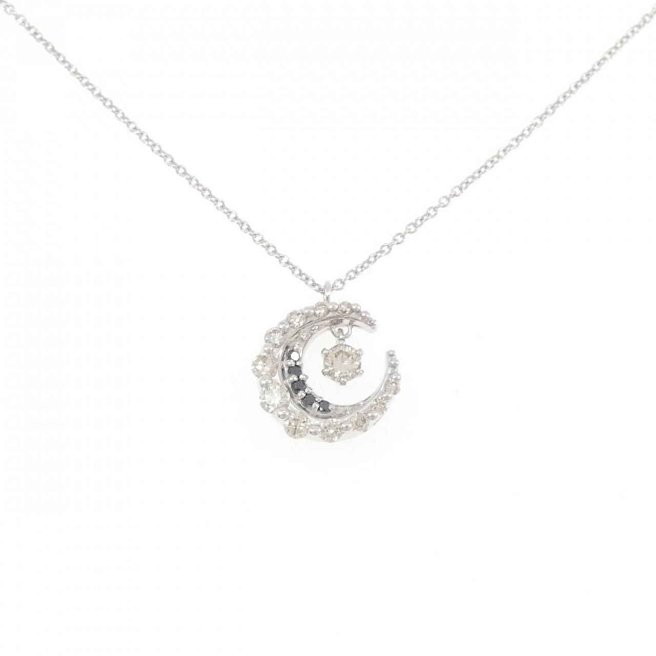 K18WG ダイヤモンド ネックレス 0.36CT