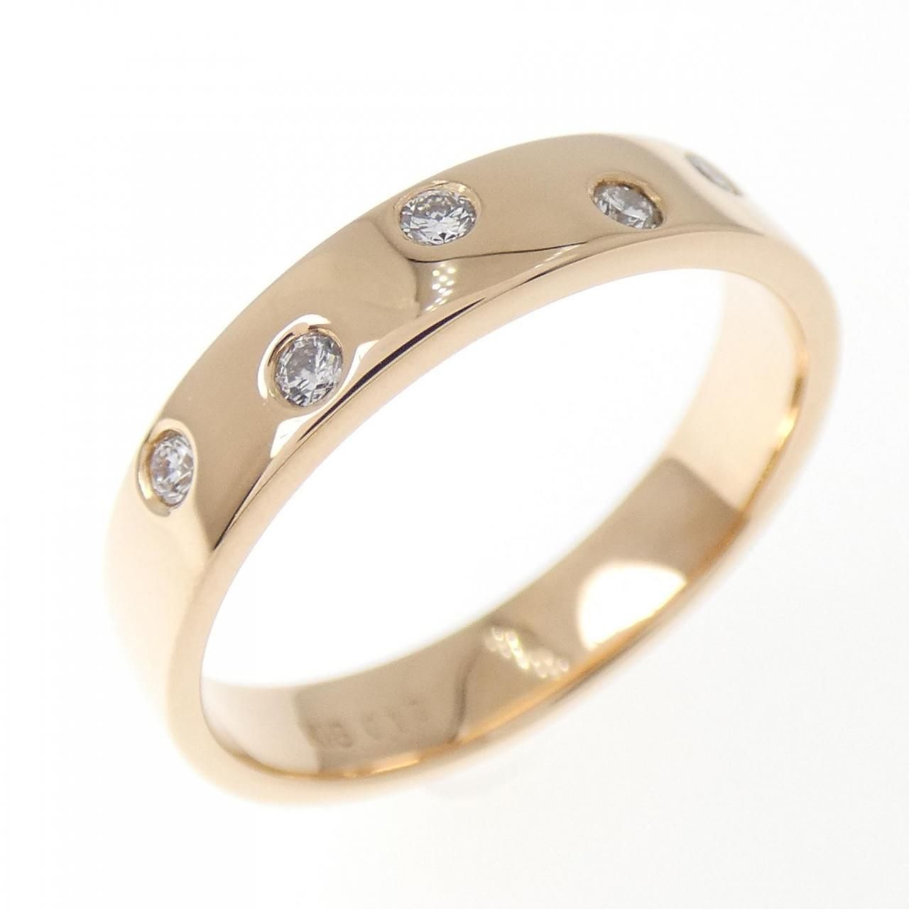 K18PG ダイヤモンド リング 0.10CT