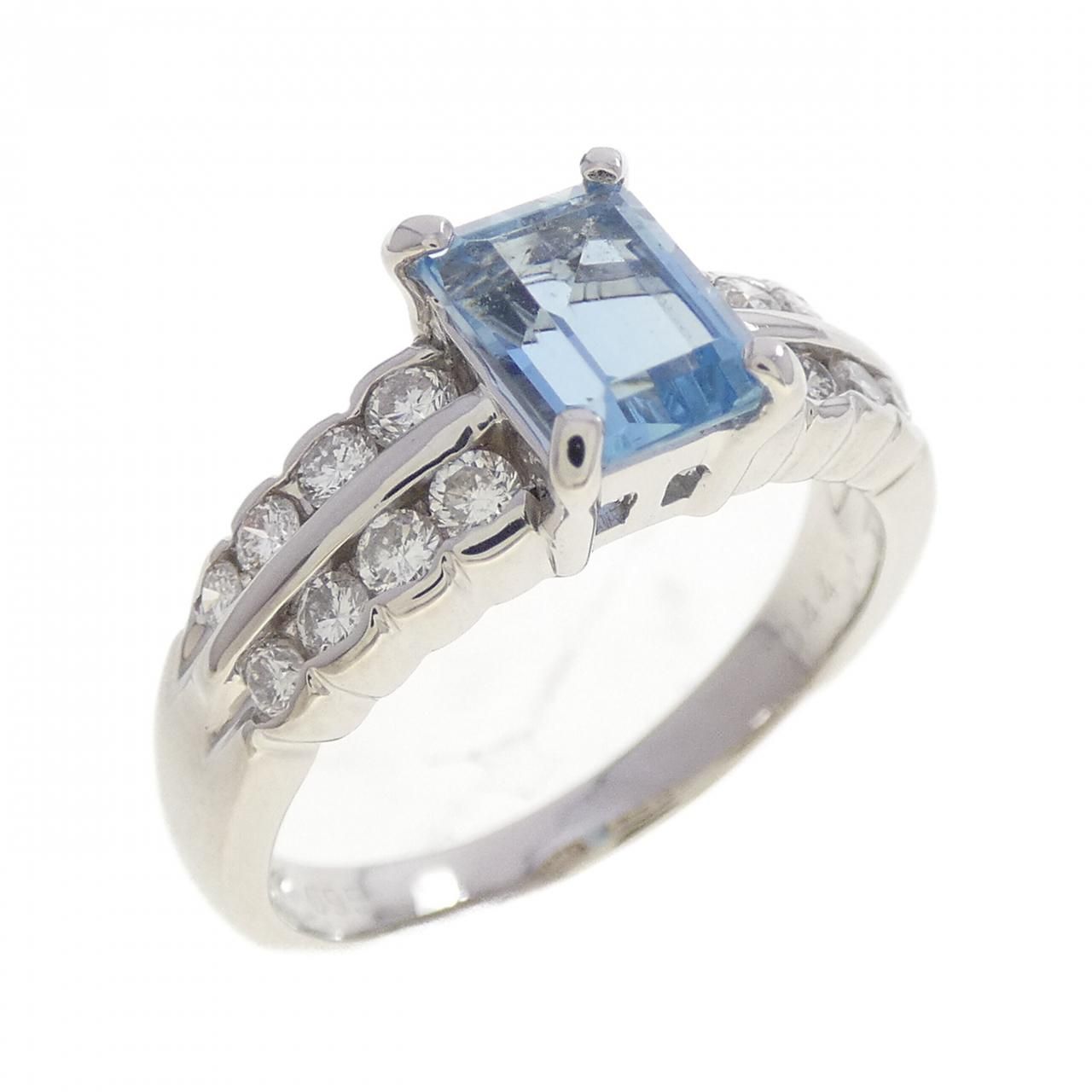 PT900 アクアマリン リング 0.95CT