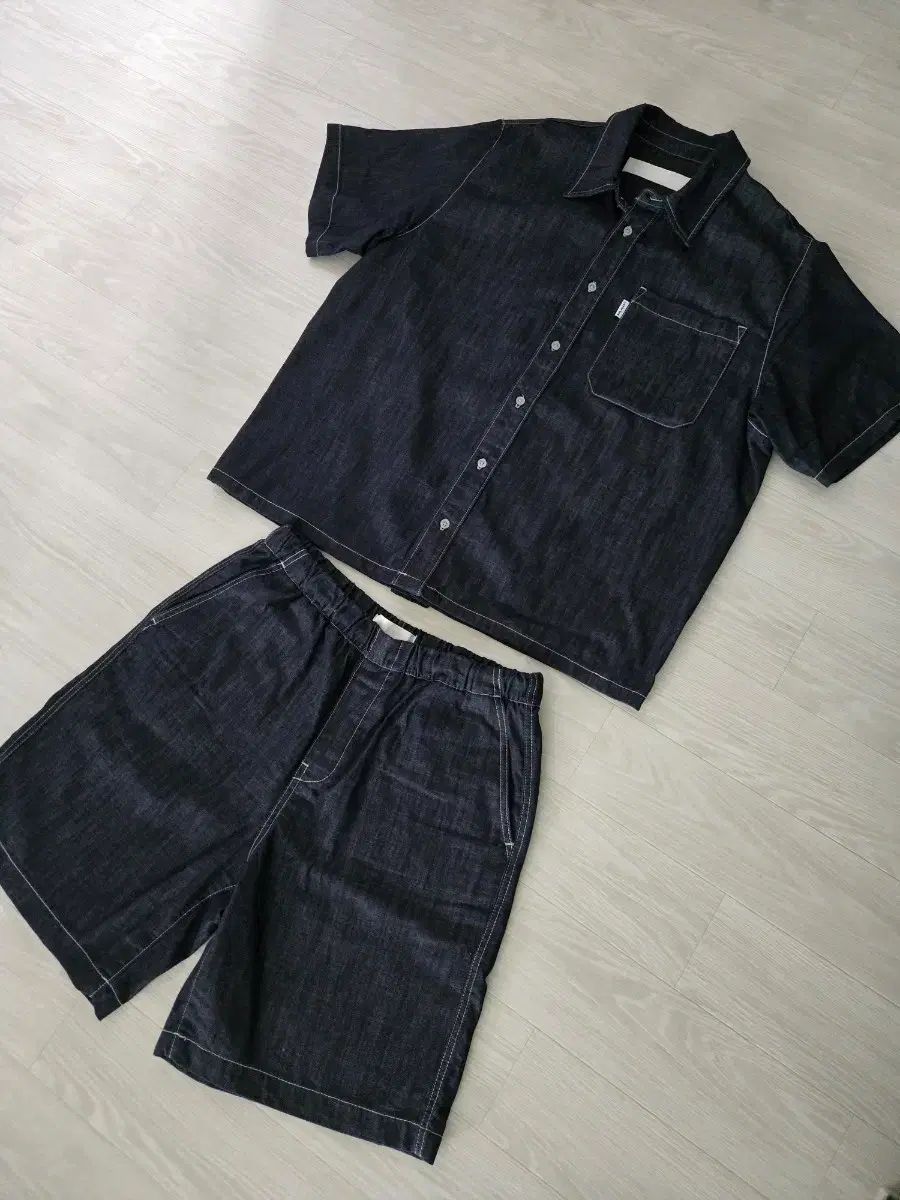 PLAC デニム ハーフパンツ セット XL