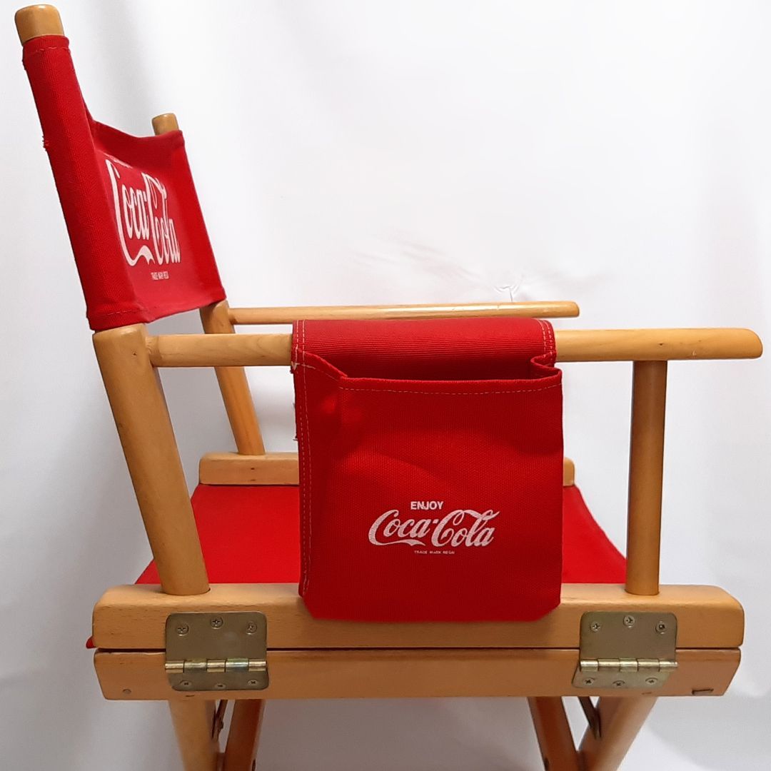 コカ・コーラ ディレクターズ・チェア 木製折りたたみ式椅子 90年代