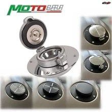 BMW K100 K100LT K100RS K100RT K 100 K75 K1 用 CNC アルミニウム製オートバイ燃料タンクガスキャップカバー 回転式で素早く開閉 取り外し