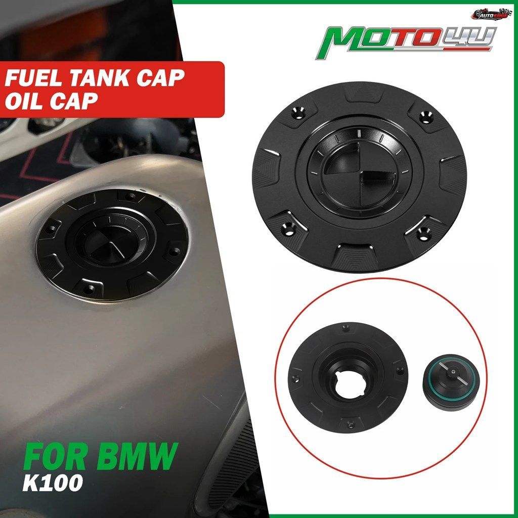 BMW Kシリーズ K75 K100 K1100 K75S K1100RS K100RT用 アルミ製モーターサイクル燃料タンク ガスキャップカバー オイルキャップ 燃料ガソリ