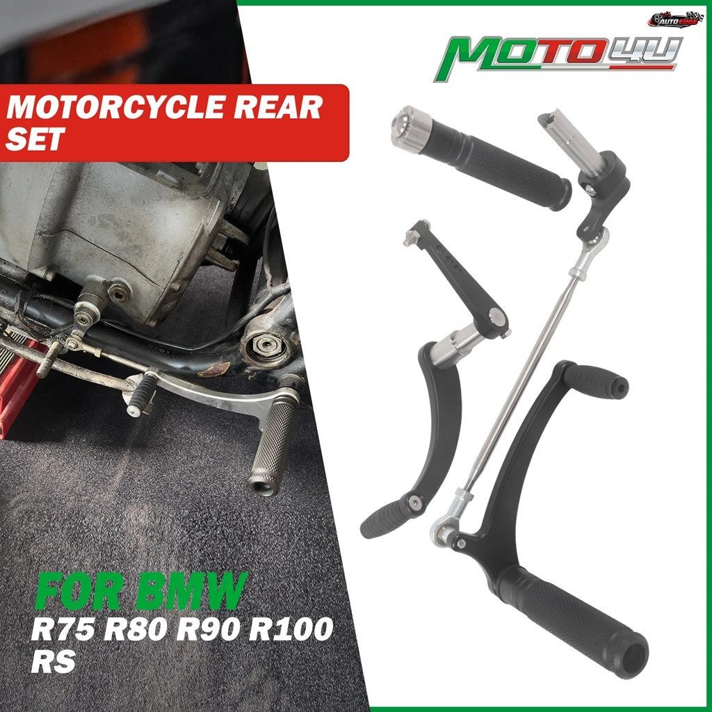 BMW R65 R60 R75 R90 R100 R100RS カフェレーサー用モーターサイクルアクセサリー ビンテージリアセット リアセット フットペグ 左/右 32,422円