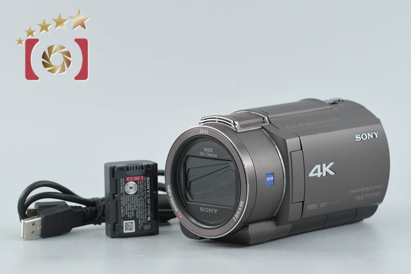【中古】SONY ソニー HANDYCAM FDR-AX40 ブロンズブラウン ビデオカメラ 多言語対応