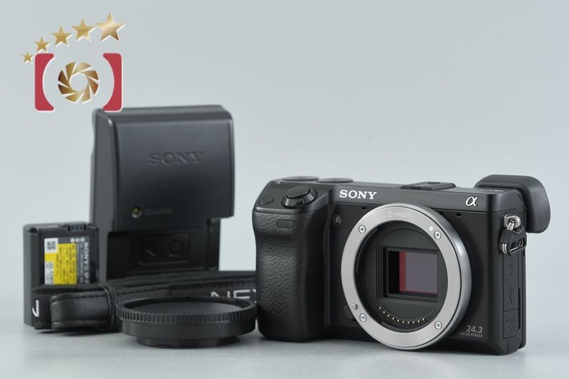 【中古】SONY ソニー α NEX-7 ブラック ミラーレス一眼カメラ シャッター回数僅少 多言語対応
