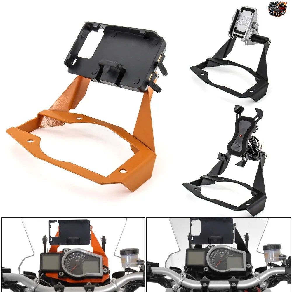 1050 1090 1190 ADVENTURE ADV オートバイ用携帯電話 GPS プレートブラケット スタンドホルダー 電話