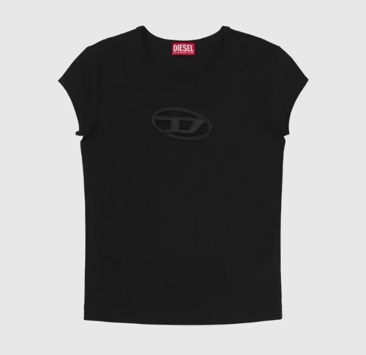 DIESEL ピーカブー T-안지 半袖 Tシャツ ブラック