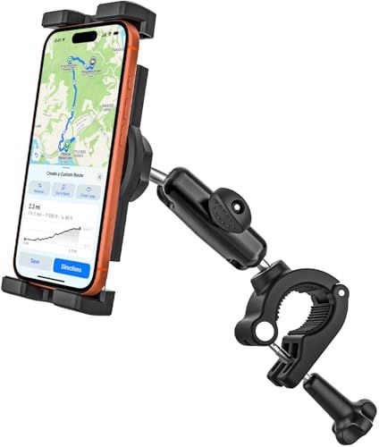 【トラック運転手の愛用者が多い】woleyi トラック スマホホルダー アシストグリップ 車載 携帯ホルダー Aピラー タブレット スタンド 取っ手取付け ハイエース 用スマホホルダー 揺れない 360度回転 落下防止 縦横向き可 金属調整ア b5c19bee