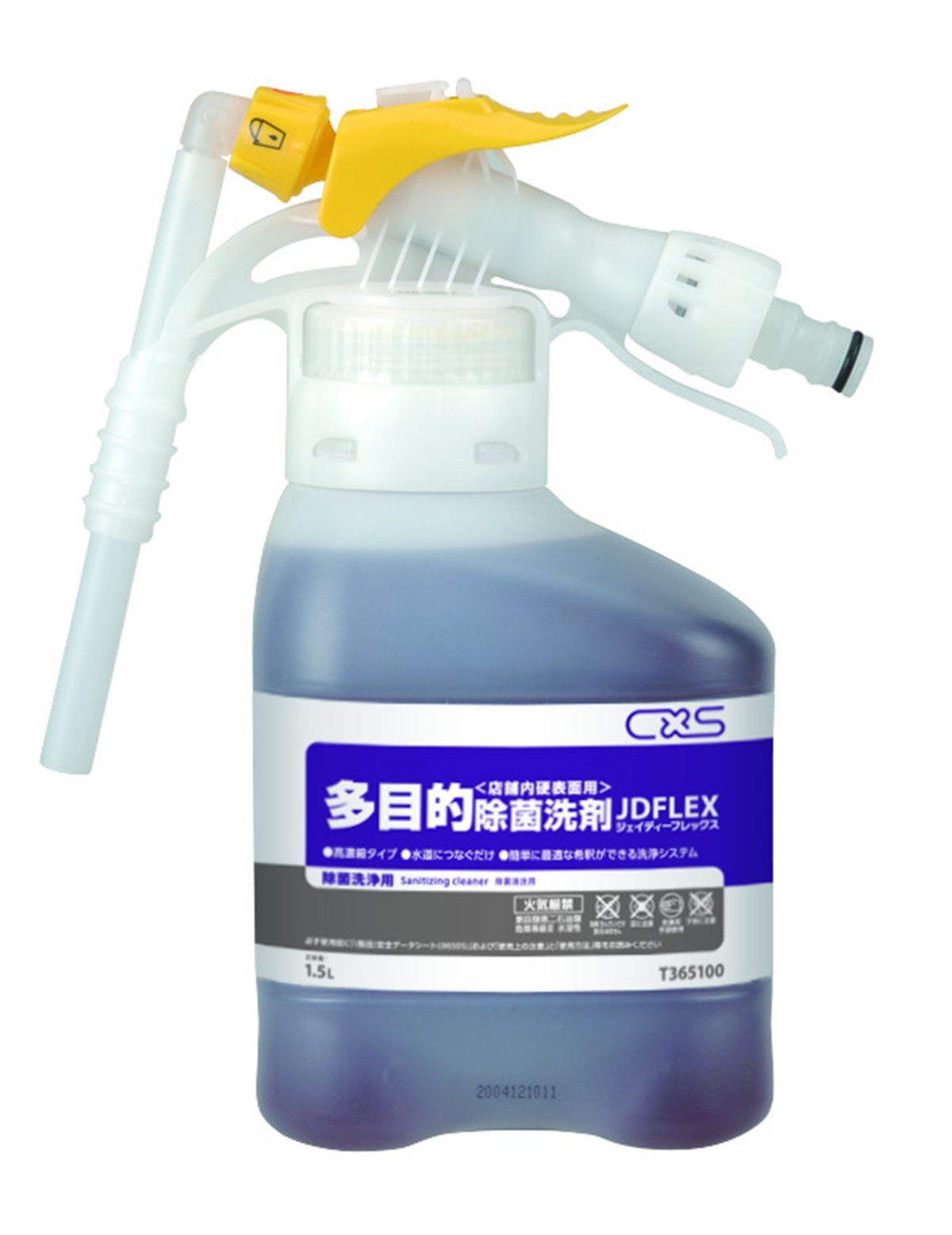 新品 シーバイエス JD-FLEX多目的除菌洗剤 1ケース(1.5L/本x4本入り) T365100