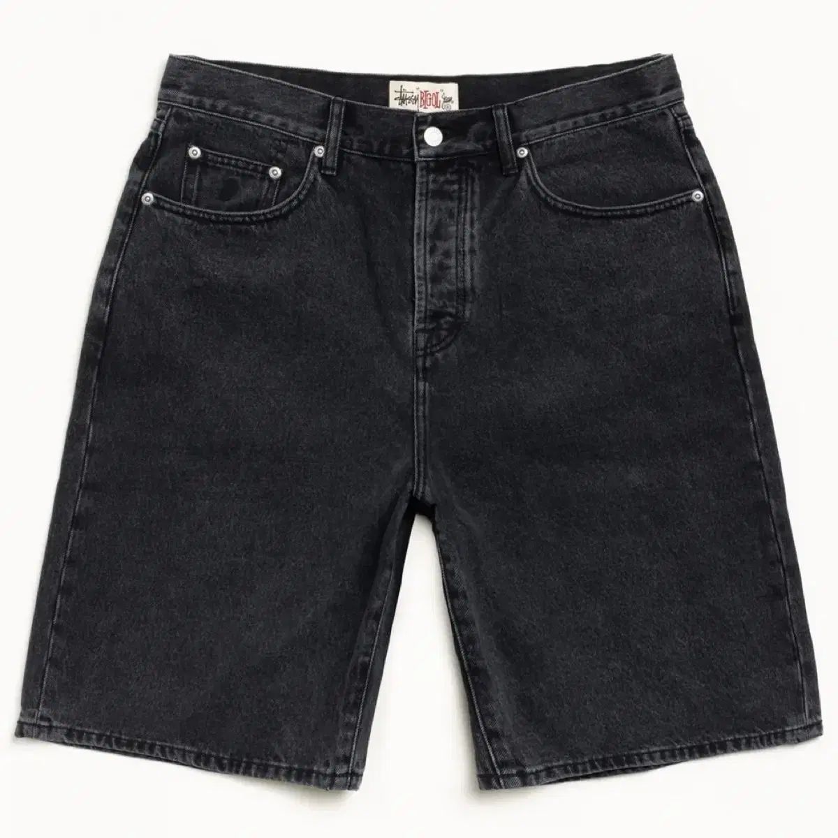 STUSSY BIG ALL ショーツ デニム ハーフパンツ ヴィンテージ ブラック 出品