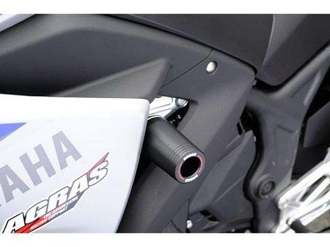 新品 アグラス(AGRAS) レーシングスライダー ストリートタイプ ロゴ有 ジュラコン/ホワイト YZF-R25(15-) 342-275-000BX