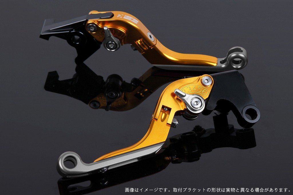 新品 SSK スピードラ アジャストレバーセット 可倒延長式 レバー本体カラー:ゴールド アジャスターカラー:シルバー エクステンションカラー:チタン YAMAHA XMAX