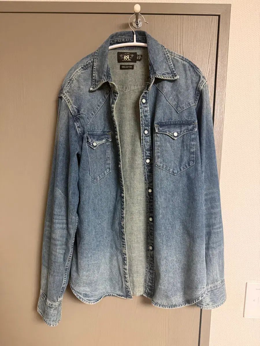 RRA ダブルアールエル ウェスタン デニム シャツ L