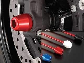 新品 アグラス(AGRAS) フロントアクスルプロテクター コーンタイプ ブラック GSX-R1000(01-02) 343-373-J0B