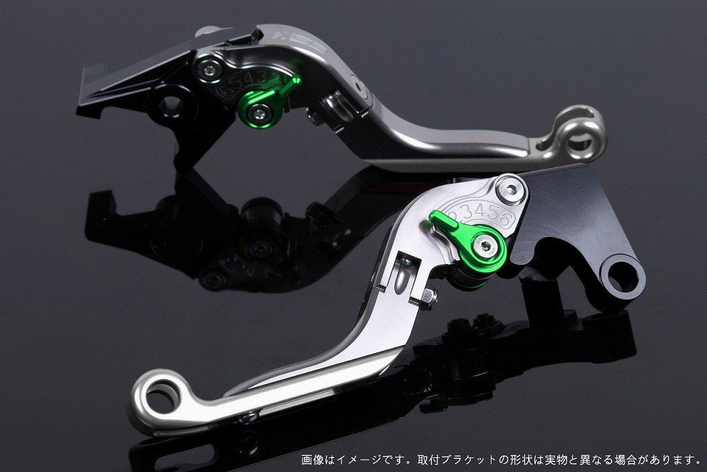 新品 SSK スピードラ アジャストレバーセット 可倒延長式 レバー本体カラー:チタン アジャスターカラー:グリーン エクステンションカラー:シルバー YAMAHA XMAX