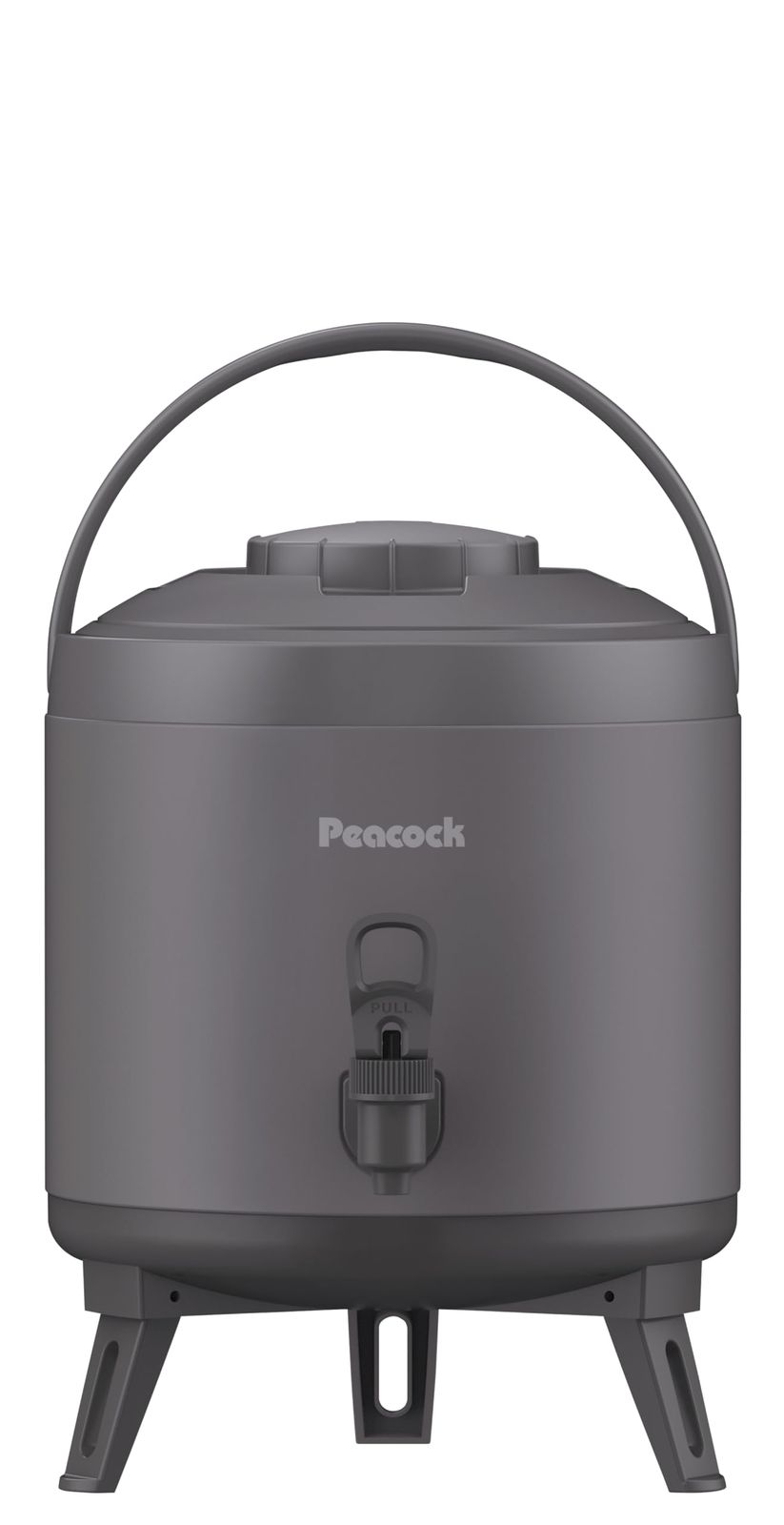 新品 ピーコック魔法瓶工業(The-peacock) ピーコック ウォータージャグ 6.1L 日本製 保冷 保温 洗いやすい 広口 保冷力 保温力 大容量 軽量 キーパー 注ぎやすい レバー式 ジャグ ステンレス ダークグレー INJ-60 H
