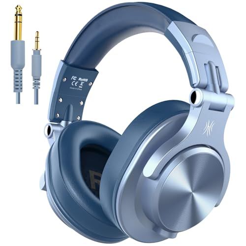 ☆新品☆OneOdio A70 ワイヤレスヘッドホン 72時間再生 オーバーイヤーヘッドホン Bluetooth 5.2 低音強化 マイク付き 有線 無線 両用 モニターヘッドホン 密閉型 DJ用/音楽鑑賞/楽器練習Blue 5c37212b
